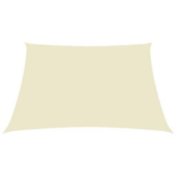 Berkfield Sunshade Sail Oxford Fabric Rectangular 3.5X4.5 M Cream - thumbnail 2
