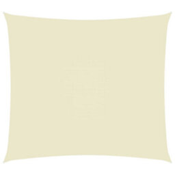 Berkfield Sunshade Sail Oxford Fabric Rectangular 3.5X4.5 M Cream - thumbnail 1