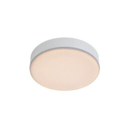 Lucide Ceres-Led Modern Flush Ceiling Light Bathroom 21.5Cm- Led Dim. - 1X30W 3000K - Ip44 - White - thumbnail 2