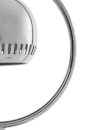 Orsina Table Lamp With Nickel Finish, Ring Frame And Bell Shade Accent Light, Metal Pedestal Base Tabletop Lamp - thumbnail 2