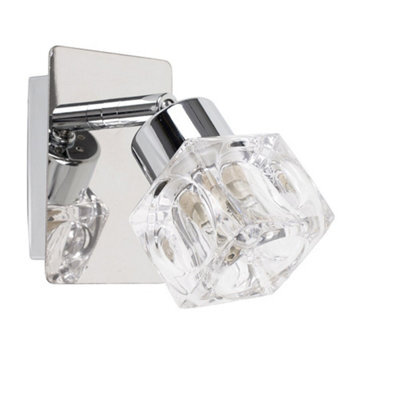 Valuelights Ritz Silver Indoor Wall Spotlight And G9 Capsule Led 2.6W Warm White 3000K Bulb - image 1