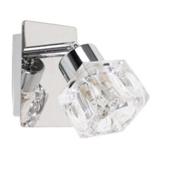Valuelights Ritz Silver Indoor Wall Spotlight And G9 Capsule Led 2.6W Warm White 3000K Bulb