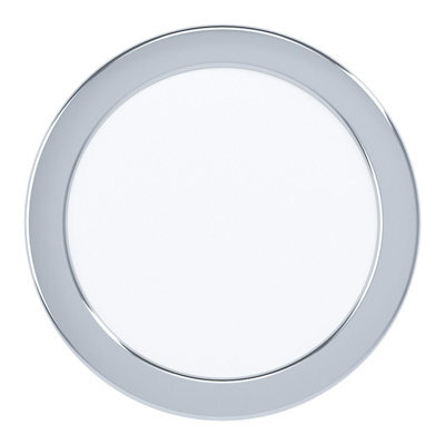 Sleek Chrome Steel 10.5W Round Led Flush Downlight For Walls And Ceilings - image 1