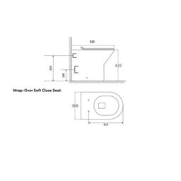 Bubly Bathrooms™ Modern Gloss White Combined Bathroom Furniture Set With Vanity, Rimless Btw Toilet & Matt Black Fittings - thumbnail 6