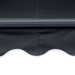 Berkfield Manual Retractable Awning With Led 350X250 Cm Anthracite - thumbnail 7