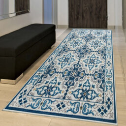 Ameha Non Slip Printed Rug Modern Bedroom Living Room Runner Rug Geometric Carpet Kitchen Floor Mat( Luna, 60X220 Cm) - thumbnail 6