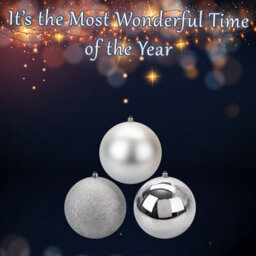 Christmas Bauble Decoration Hanging Tree Ornament X 3 14Cm Silver - thumbnail 3