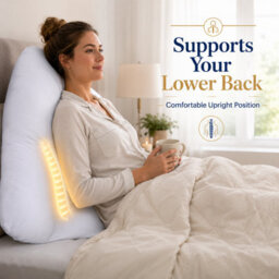 CHILIMILII Batwing Pillow Hollowfiber Filled Neck Back Head Shoulder Support Soft Fluffy Batwing Cushions - thumbnail 3