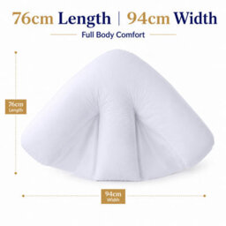 CHILIMILII Batwing Pillow Hollowfiber Filled Neck Back Head Shoulder Support Soft Fluffy Batwing Cushions - thumbnail 8