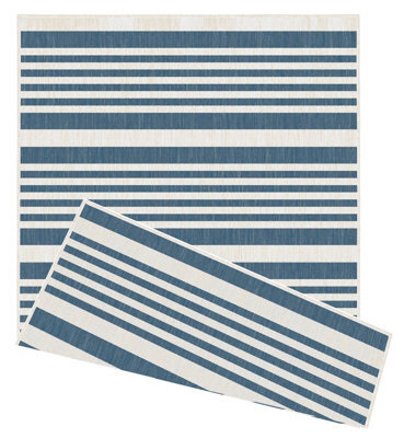 The Rugs Duo Weave Collection Outdoor Rugs In Modern Stripes - image 1