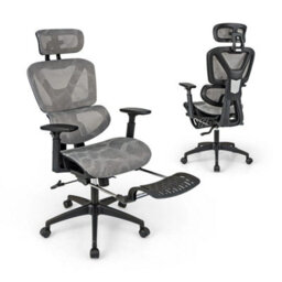 Swivel Executive Computer Desk Chair Mesh Office Chair Adjustable - thumbnail 1