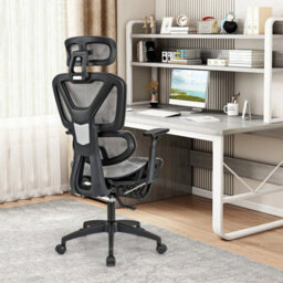 Swivel Executive Computer Desk Chair Mesh Office Chair Adjustable - thumbnail 3
