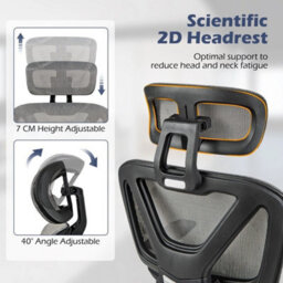 Swivel Executive Computer Desk Chair Mesh Office Chair Adjustable - thumbnail 5