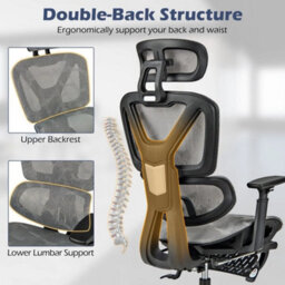 Swivel Executive Computer Desk Chair Mesh Office Chair Adjustable - thumbnail 4