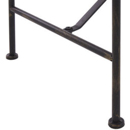 Beliani Evergreen 130Cm Outdoor Garden Bench Black Metal 2-Seater Vintage - thumbnail 6