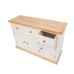 Cabinet Bits Trevi Off White 3 Drawer 3 Door Sideboard Brass Knob - thumbnail 5