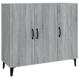 Berkfield Industrial Sideboard Grey Sonoma 90X34X80 Cm Engineered Wood - thumbnail 1