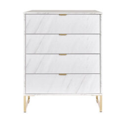 Nanjing 4 Drawer Chest Of Drawers In Marble (Ready Assembled) - thumbnail 1