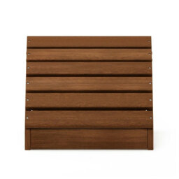 Walplus Furinno Tioman Small Hardwood Adirondack Footstool In Teak Oil, Natural - thumbnail 2