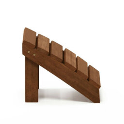 Walplus Furinno Tioman Small Hardwood Adirondack Footstool In Teak Oil, Natural - thumbnail 3