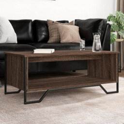 Berkfield Coffee Table Brown Oak 100X51X40 Cm Engineered Wood - thumbnail 1