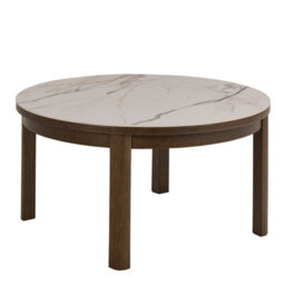 Furniture To Go Southampton Round Coffee Table In Cream Ceramic 90X45Cm