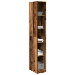 Berkfield Wardrobe Old Wood 30X50X200 Cm Engineered Wood - thumbnail 3