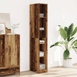 Berkfield Wardrobe Old Wood 30X50X200 Cm Engineered Wood - thumbnail 1