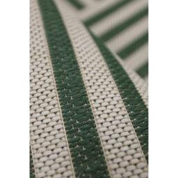 Melrose Eden Multistripe Green Abstract Design Pile Height 3mm Medium Area Indoor Outdoor Rug - 120/170Cm - thumbnail 2