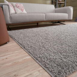 The Rugs Grey Soft Plain Design Fluffy Shaggy Rugs And Runners High Pile Living Room Kitchen Hallway 380 - thumbnail 8