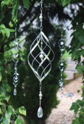 Betley Butterfly Stainless Steel Spiral Wind Spinner Single/double/triple Outdoor Kinetic Hanging Metal Garden Ornament - thumbnail 6