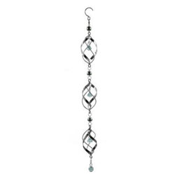 Betley Butterfly Stainless Steel Spiral Wind Spinner Single/double/triple Outdoor Kinetic Hanging Metal Garden Ornament - thumbnail 5