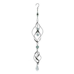Betley Butterfly Stainless Steel Spiral Wind Spinner Single/double/triple Outdoor Kinetic Hanging Metal Garden Ornament - thumbnail 1