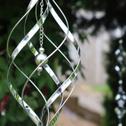 Betley Butterfly Stainless Steel Spiral Wind Spinner Single/double/triple Outdoor Kinetic Hanging Metal Garden Ornament - thumbnail 4