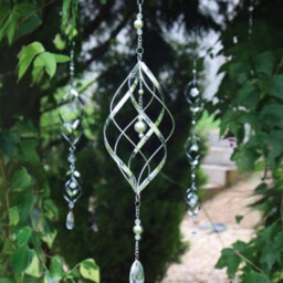 Betley Butterfly Stainless Steel Spiral Wind Spinner Single/double/triple Outdoor Kinetic Hanging Metal Garden Ornament - thumbnail 3
