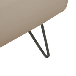 Beliani Bed Faux Leather Betin 180 X 200 Cm (Eu Super King) Sand Beige - thumbnail 9
