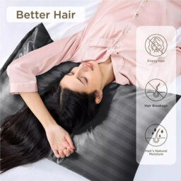 Ameha Stripe Pillowcase Pair Microfiber-Soft Charcoal Striped Pillowcases, Envelope Closure, Machine Washable Bedding Pillow Cover - thumbnail 9