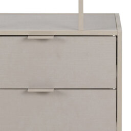 Furniture To Go Seaford Tall Grey Metal 2 Drawer Bookcase With 4 Shelves - thumbnail 7