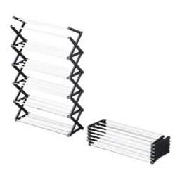 Breeins Home Foldable 6-Layer Black Metal Shoe Rack - thumbnail 3