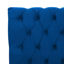 Beliani Waterbed Velvet Avallon 180 X 200 Cm (Eu Super King) Navy Blue - thumbnail 9