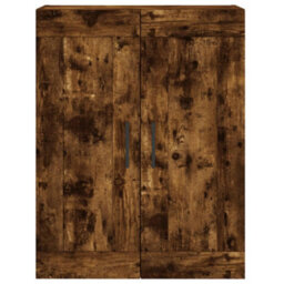Berkfield Elegant Highboard Smoked Oak 69.5X34X180 Cm Engineered Wood - thumbnail 6
