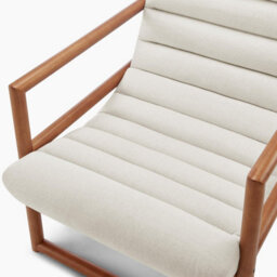 Furniturebox Uk Cassia Beige Fabric Mid Century Modern Accent Chair - thumbnail 7