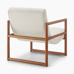 Furniturebox Uk Cassia Beige Fabric Mid Century Modern Accent Chair - thumbnail 5