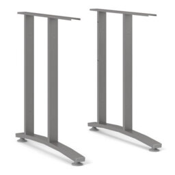 Furniture To Go Prima Desk 120 Cm In Oak With Silver Grey Steel Legs - thumbnail 5