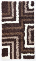 "Bravich Brown Tides Thick Shaggy Rug - California - 60X110Cm (2'x3'7"")" - thumbnail 5