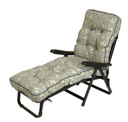 Glendale Garden & Leisure Deluxe Sun Lounger Bed Country - L115 X W65 X H94 Cm - Teal - thumbnail 1