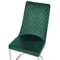 Beliani Set Of 2 Dining Chairs Altoona Velvet Emerald Green - thumbnail 7