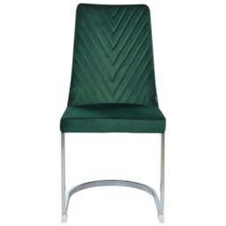 Beliani Set Of 2 Dining Chairs Altoona Velvet Emerald Green - thumbnail 5