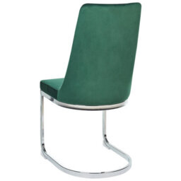 Beliani Set Of 2 Dining Chairs Altoona Velvet Emerald Green - thumbnail 6