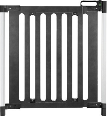 Accessotech Designline Double Lock Baby Gate Adjustable Wooden Stair And Door Safety 76-106Cm